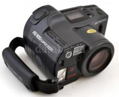 Olympus Az-300 Superzoom filmes fényképezőgép, eredeti tokjában, lemerült elemmel, nem kipróbált, jó állapotban