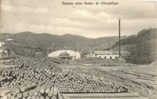 Dobsina, Dobschau, Dobsiná; fűrésztelep és villanytelep / sawmill, electric power plant (EK)
