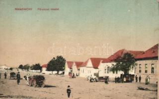 Rimasimonyi, Simonovce; Fő utca ökörszekerekkel / main street with oxen carts