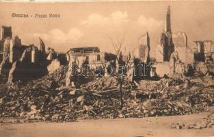 Messina, Piazza Roma / square after the earthquake (EM)