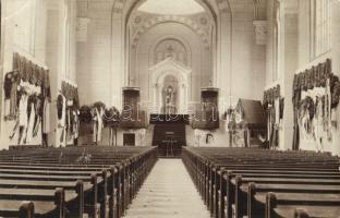 1906 Késmárk, Kezmarok; Evangélikus templom a Thököly hamvak elhelyezése alkalmával / Lutheran church during the funeral of Count Imre Thököly de Késmárk, interior. photo (EK)