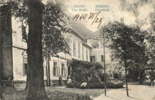 Bazin, Bösing, Bözing, Pezinok; Vas fürdő / Eisenbad / spa hall (EK)