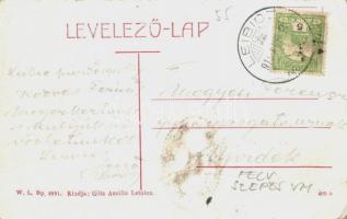 Leibic, Leibitz, Lubica; Római katolikus templom és tűzoltószertár, tűztorony. W. L. Bp. 2881. Kiadj...