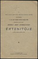 1896-1902 A gróf Károlyi Istvánné Csekonics Margit grófnő védnöksége s a  páli Szt Vincéről nevezett...