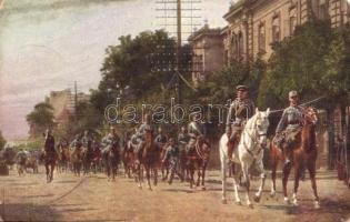 Mackensen vezérezredes bevonulása Lublinba / WWI entry of the German troops with General Mackensen (EB)
