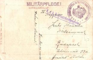 Zombor, Sombor; Zrínyi utca, üzletek, kávéház. W. L. Bp. 3738. / street view, shops, café + Militärp...