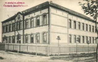 Budapest XVIII. Pestszentlőrinc, Pusztaszentlőrinc, Szentlőrinc; M. kir. elemi iskola. Fischhof Henrik kiadása (EK)