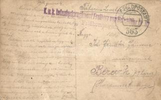 1917 Cs. és Kir. 82. Freiherr von Schwitzer Gyalogezred katonái a fronton / WWI K. u. K. military, A...