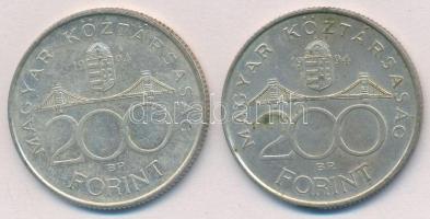 1994. 200Ft Ag "Deák" (2x) T:2