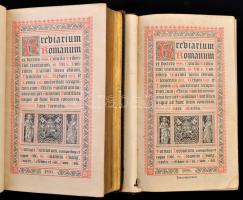 Breviarium Romanum. Pars Hiemalis. Pars Aestiva. Tornaci Nerviorum (Torunai), 1890,Societatis S. Joa...