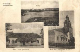 1916 Felsőörs, Római katolikus iskola, templom és plébánia (EK)