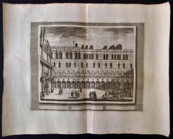 cca 1715-1750 Domenico Lovisa (1690 k.-1750 k.): Velence: Palazzo Ducale rézmetszet, papír, a szerző...