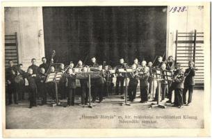 Kőszeg, a Hunyadi Mátyás m. kir. reáliskolai nevelőintézet, tenisz, repülőlabda, zenekar, étterem, h...