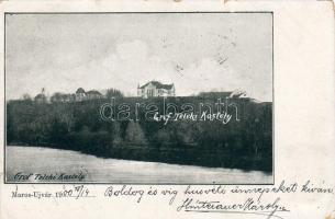 1900 Marosújvár, Ocna Mures; Gróf Teleki kastély / castle (tear)