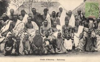 Abomey, Chefs / chiefs group picture, TCV card (EK)