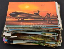 Kb. 200 db MODERN megíratlan főként magyar városképes és motívumlap / Cca 200 modern unused mostly H...