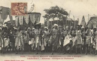 Abomey, Voyage du Ministre des Colonies a la Cote dAfrique, Groupes de Danseurs / Travel of the Minister of the Colonies to the Cote dAfrique, indigenous dancers