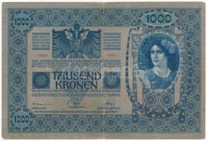 1902. 1000K piros "MAGYARORSZÁG" körbélyegzővel T:III 
Adamo K35/B