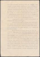 1940 Hivatalos irat Varga József iparügyi miniszter aláírásával