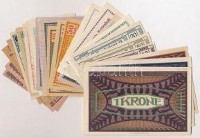 Ausztria 1920-1921. 30db-os papír szükségpénz tétel T:I,I- Austria 1920-1921. 30pcs of paper necessi...