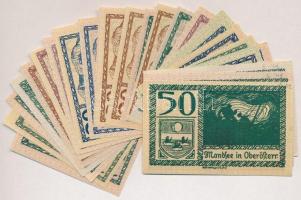 Ausztria / Mondsee in Oberösterreich 1920-1921. 30db-os papír szükségpénz tétel T:I,I- 
Austria / M...