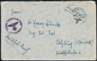 1941 Német tábori postai bélyegzéssel ellátott levél