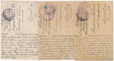 5 db régi motívumlap IV. Károlyról, Zitáról és Ottóról, közte 1 db Anton Haus admirálisról / 5 pre-1...