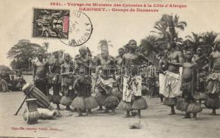 Dahomey, Voyage du Ministre des Colonies a la Cote d'Afrique, Groupes de Danseurs / Travel of the Minister of the Colonies to the Cote d'Afrique, indigenous dancers