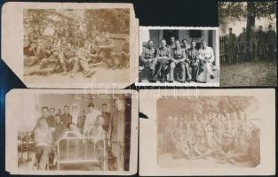 cca 1915 - 1920 14 db katonafotó és fotólap