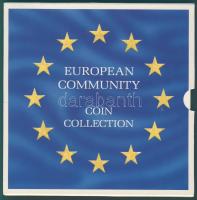 Európai Unió 1993. 12 tagállam 1-1 érméje díszes szettben T:1
