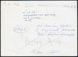 1965 MHRT 100 tonnás, 2 hajtással felszerelt toló-önjáró dereglye, mögötte a Felszabadulás hajóval, ...