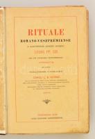 Rituale Romano-Veszprémiense. Szerk.: Caroli L. B. Hornig. (Hornig Károly (1844-1917)  báró, veszpré...