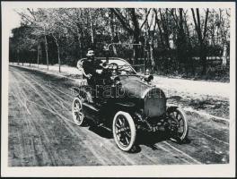 1912 Csonka János-féle autó, későbbi előhívás, 9×12 cm