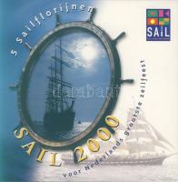 Hollandia 2000. 5Fl 5klf db "Vitorlázás" szettben T:BU Tanúsítvánnyal!