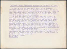 1960 John Surtees (1934-2017) brit versenyző Lotust vezet, mellyel Forma-1-es karrierje kezdődött, f...