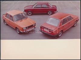 cca 1976-1980 Škoda 120 L és 120 GLS típusú autó, fotó, 18×24 cm