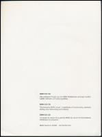 cca 1976-1989 BMW 628 CSI autó fotója, hátoldalon feliratozva, 23,5×17,5 cm