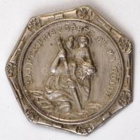 Vegyes: 9db-os vallási érem és plakett tétel, közte több Szent Kristófot ábrázoló T:vegyes