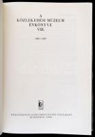 A Közlekedési Múzeum évkönyve VIII. 1985-1987. Szerk.: Czére Béla. Bp, 1988, Közlekedési Dokumentáci...