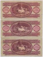 1949. 100Ft (3x) T:III,III-