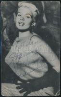 Jayne Mansfield (1933-1967) amerikai színésznő aláírt fotója / autograph signature of American actress 9x14 cm