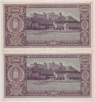 1945. 100P (5x) sorszámkövetők T:II