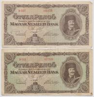 1945. 50P (4x) T:III,III-