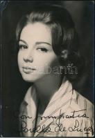 Lorella De Luca (1940-2014) olasz színésznő aláírt fotólapja / autograph signature of Lorella De Luca Italian actress