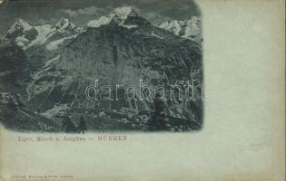 Mürren, Eiger, Mönch, and Jungfrau (small tear)