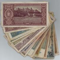 Vegyes: 46db-os pengő bankjegy tétel T:III,III-