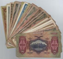 Vegyes: 46db-os pengő bankjegy tétel T:III,III-