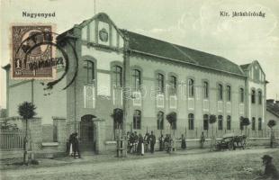 Nagyenyed, Aiud; Kir. Járásbíróság. Földes Ede kiadása 4296. / county court