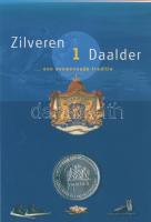 Hollandia 2002. "1Daalder" Ag emlékérem emléklapon T:BU