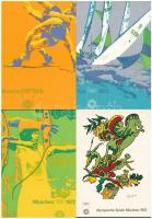 1972 München, Summer Olympics - 6 modern art postcards